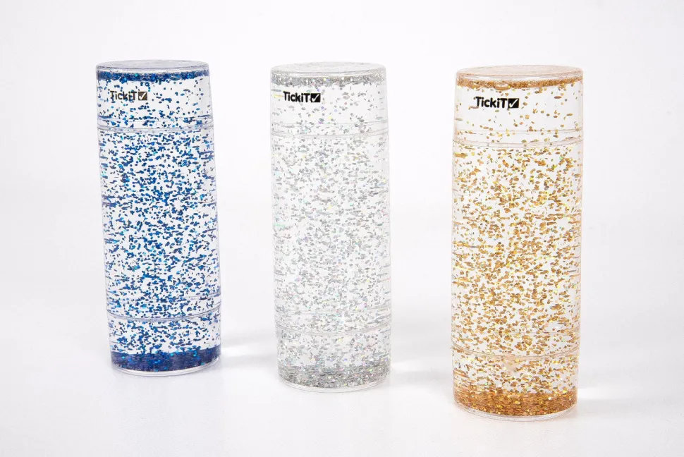 Sensorikrohre - Glitzersturm, 3 Stk.