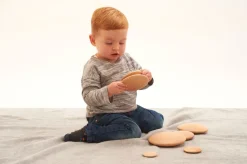 Sensoriksteine Aus Holz - Natur, 7 Stk.