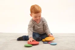 Sensoriksteine Aus Holz - Regenbogen, 7 Stk.