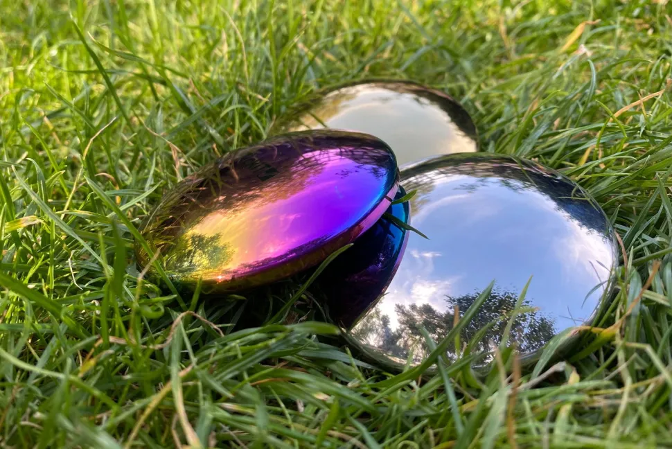 Sensoriksteine Aus Stahl - Mit Klang, 3 Stk.