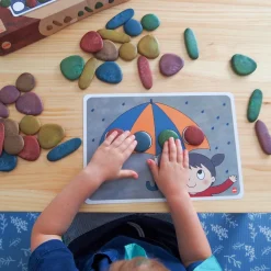 Sensoriksteine Spielset Mit Karten- Bio, 36 Stk.