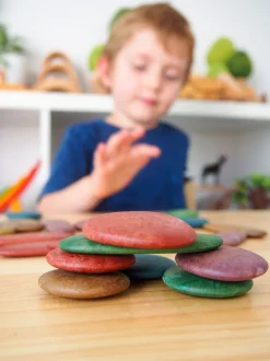 Sensoriksteine Spielset Mit Karten- Bio, 36 Stk.