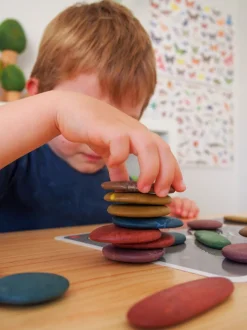 Sensoriksteine Spielset Mit Karten- Bio, 36 Stk.