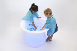 Sensoriktisch M. Licht Für Sand & Wasser, O 80 Cm