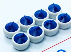 Shuffleboard & Curlingsteine - Blau + Rot, 8 Stk.