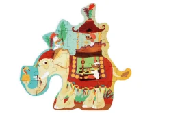 Silhouettenpuzzle Elefant - 37 Teile