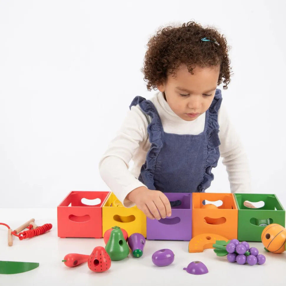 Sortier Die Kisten Nach Farben - Gemuse Und Obst