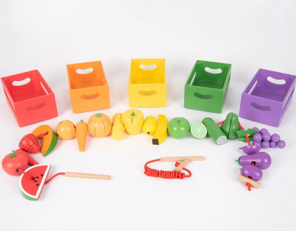 Sortier Die Kisten Nach Farben - Gemuse Und Obst