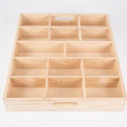 Sortierkasten Aus Holz, 14 Facher