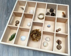 Sortierkasten Aus Holz, 14 Facher