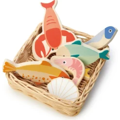 Spielessen - Fischkorb M. Meeresfruchten, 7 Teile