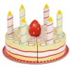 Spielessen - Geburtstagstorte M. Kerzen, Aus Holz