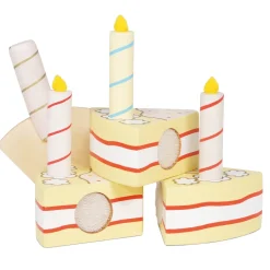 Spielessen - Geburtstagstorte M. Kerzen, Aus Holz