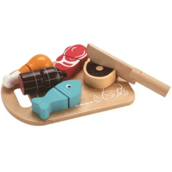 Spielessen - Schneidebrett Mit Fisch Und Fleisch