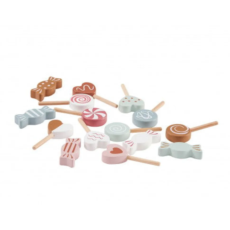 Spielessen - Susigkeiten Aus Holz, Mit Beutel