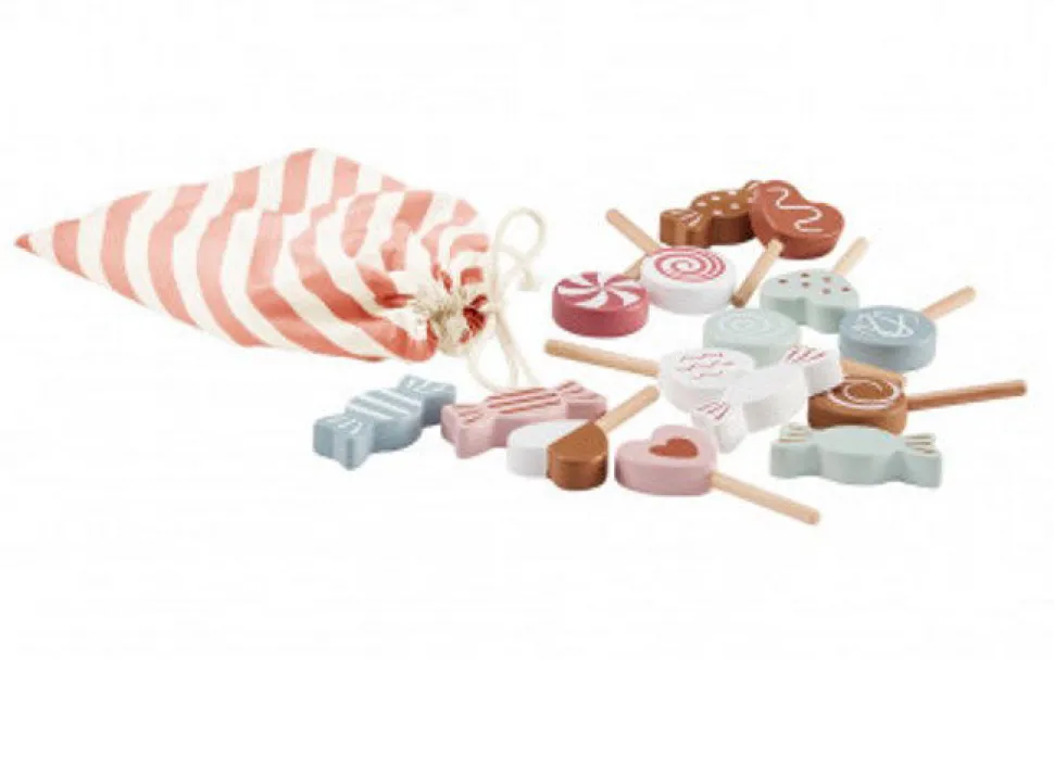 Spielessen - Susigkeiten Aus Holz, Mit Beutel