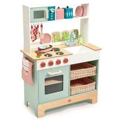 Spielkuche Aus Holz M. Mikrowelle, Inkl. Zubehör