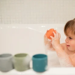 Stapelbecher Aus Silikon - Naturfarben, 6 Stk.