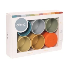 Stapelbecher Aus Silikon - Naturfarben, 6 Stk.