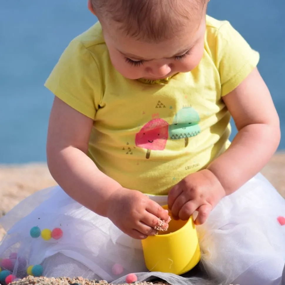 Stapelbecher Aus Silikon - Neonfarben, 6 Stk.