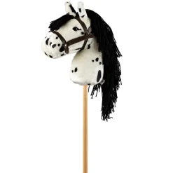 Steckenpferd - Weis Mit Schwarzen Punkten