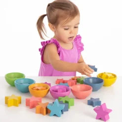 Sterne Aus Holz, Regenbogen, 21 Stk