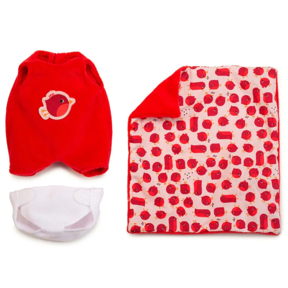 Stoffpuppe Agathe - Mit Tragetasche, 22 Cm