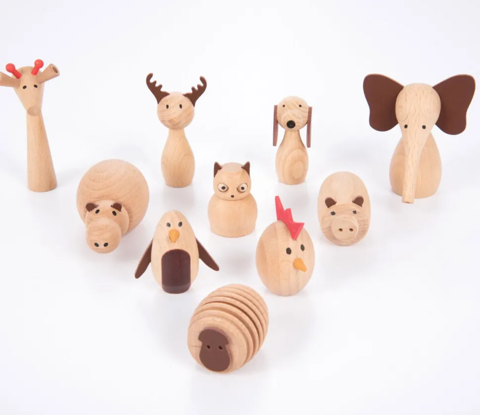 Tierfreunde - Holzfiguren, 10 Stk.