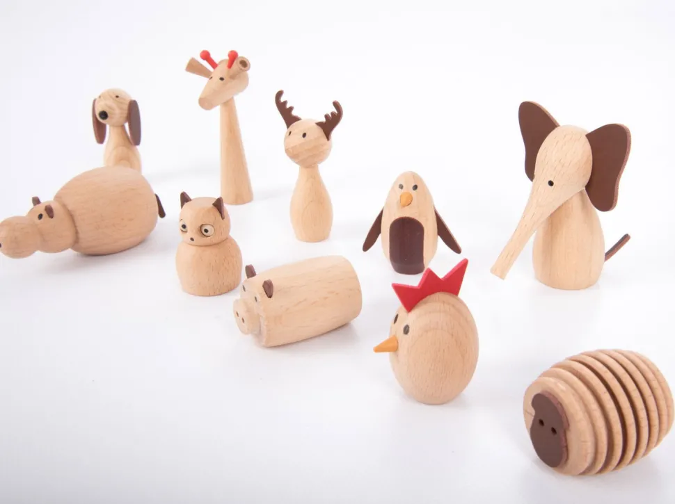 Tierfreunde - Holzfiguren, 10 Stk.