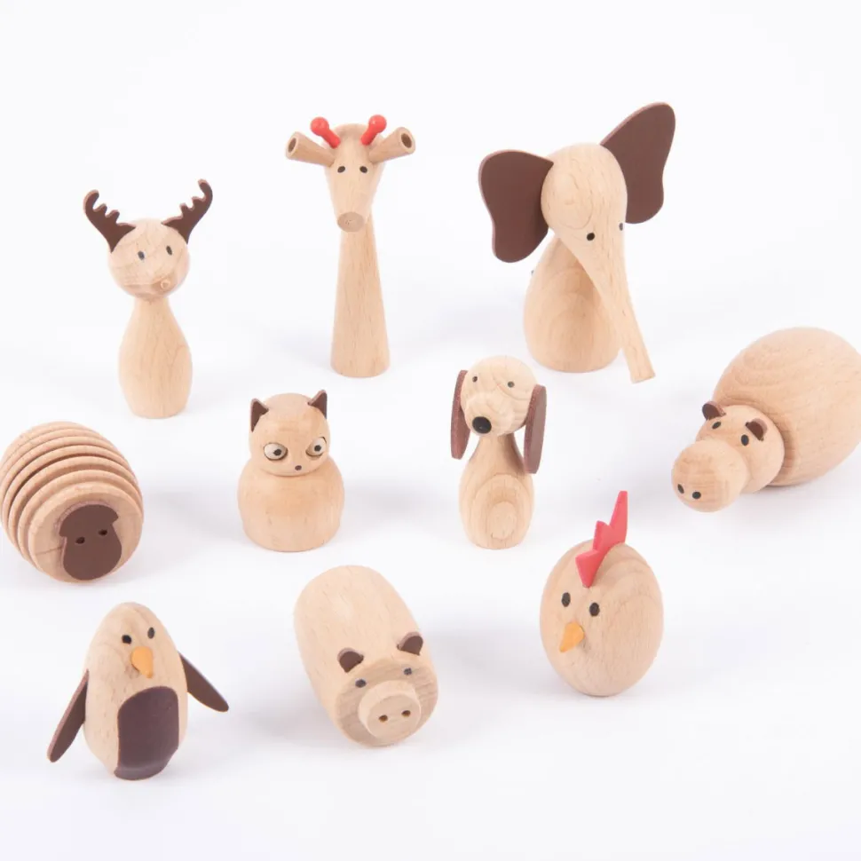 Tierfreunde - Holzfiguren, 10 Stk.