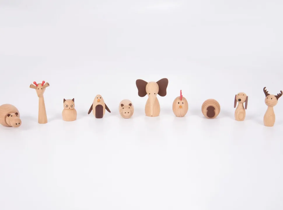 Tierfreunde - Holzfiguren, 10 Stk.