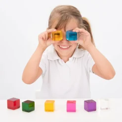 Transparente Farbwurfel, 8 Stk