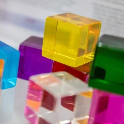 Transparente Farbwurfel, 8 Stk