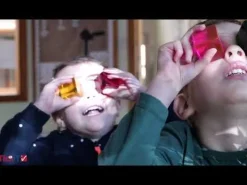 Transparente Farbwurfel, 8 Stk