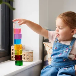 Transparente Farbwurfel, 8 Stk