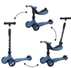 Tretroller / Laufradkombi - Kick'N'Ride, Blau