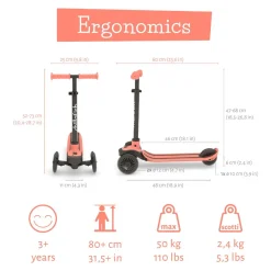 Tretroller Scotti - Flamingo