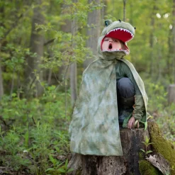 T-Rex - Umhang Mit Klauen, Grun - Gr. 4-6 J.