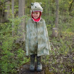 T-Rex - Umhang Mit Klauen, Grun - Gr. 4-6 J.