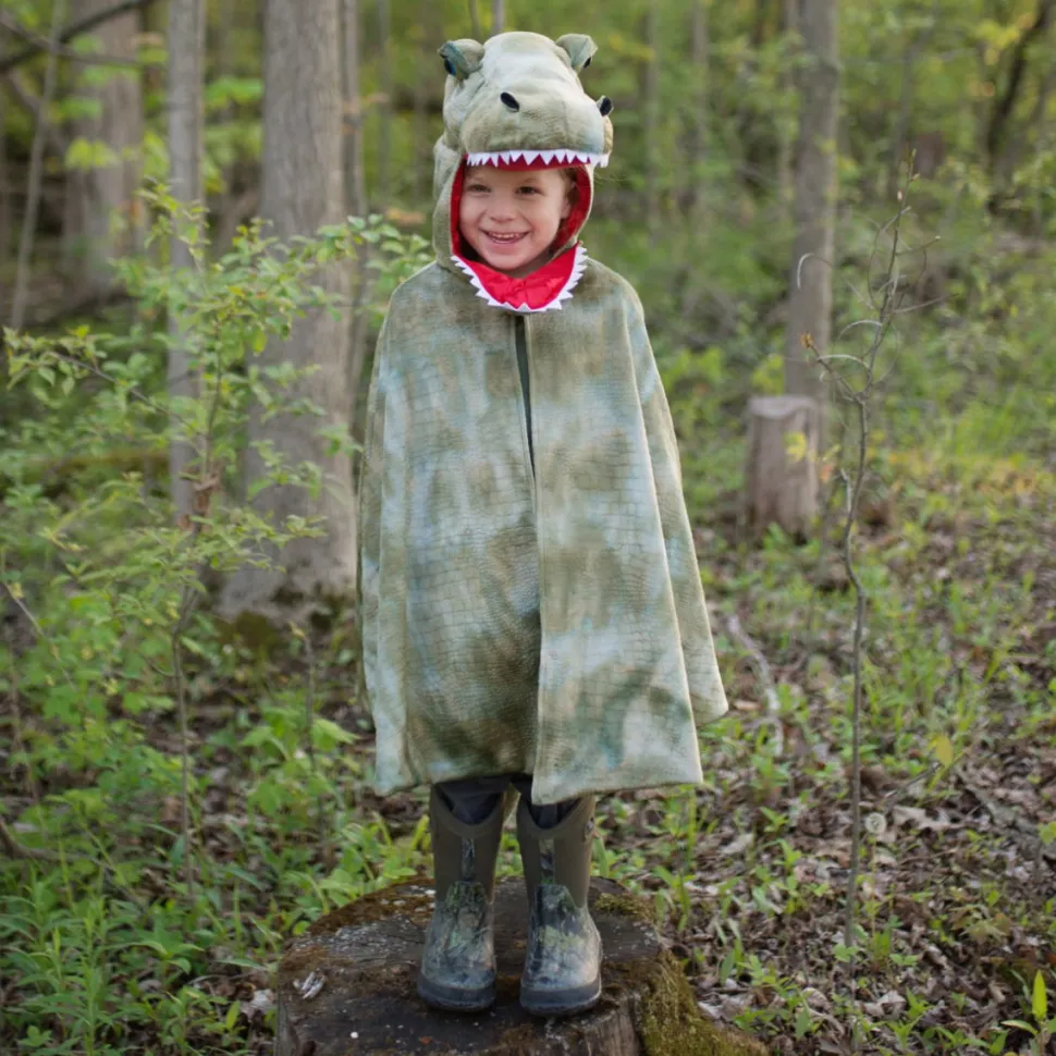 T-Rex - Umhang Mit Klauen, Grun - Gr. 4-6 J.