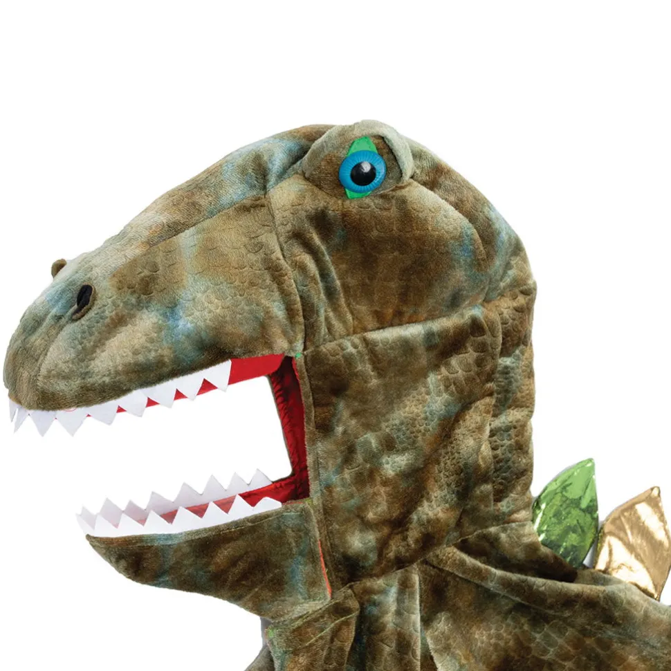 T-Rex - Umhang Mit Klauen, Grun - Gr. 4-6 J.