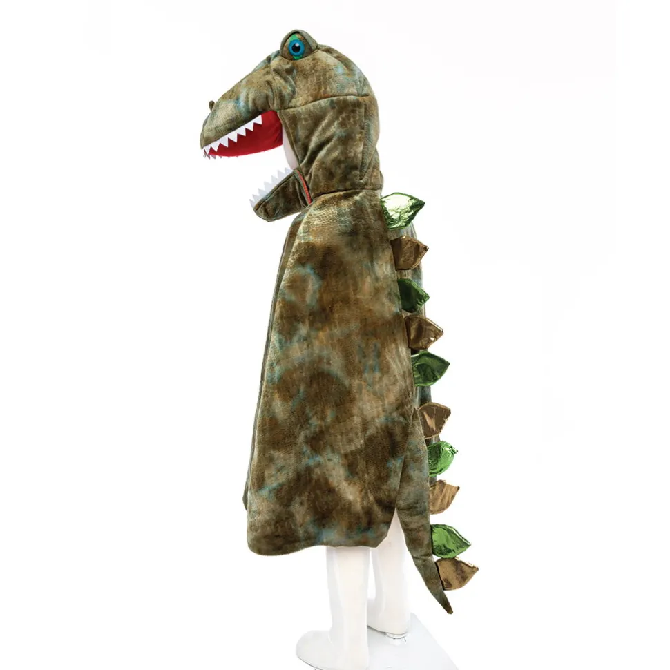 T-Rex - Umhang Mit Klauen, Grun - Gr. 4-6 J.