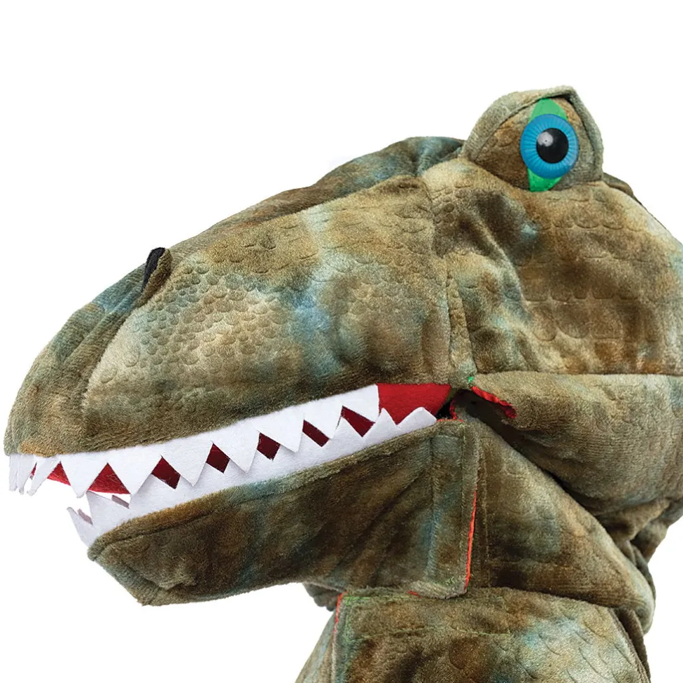 T-Rex - Umhang Mit Klauen, Grun - Gr. 4-6 J.