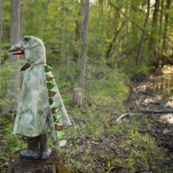 T-Rex - Umhang Mit Klauen, Grun - Gr. 4-6 J.