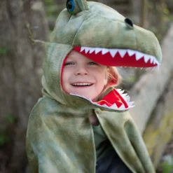 T-Rex - Umhang Mit Klauen, Grun - Gr. 4-6 J.