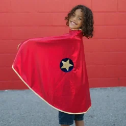 Umhang 2 In 1, Gold/Rot (5-6 J.)