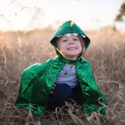 Umhang Drache - Grun/Gelb, Gr. 2-3 Jahre