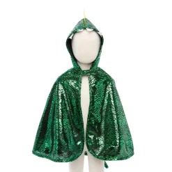 Umhang Drache - Grun/Gelb, Gr. 2-3 Jahre