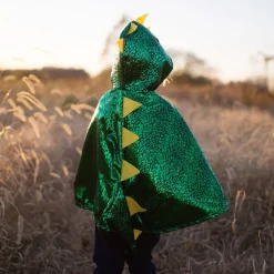 Umhang Drache - Grun/Gelb, Gr. 2-3 Jahre