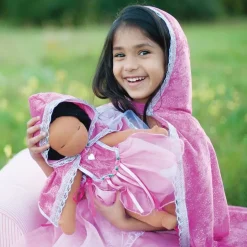 Umhang, Glitzer Pink (3-4 J.)